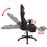 Silla de escritorio vidaXL Racing con reposapiés Roja_1
