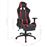 Silla de escritorio vidaXL Racing con reposapiés Roja_2