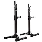 Tectake Soporte Para barra de pesas haltera base regulable en altura 12 veces carga max. 100kg