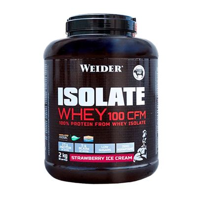 Weider- Isolate Whey 100 Cfm 2 Kg - 100% Aislado De Proteina De Suero - Sabor Fresa