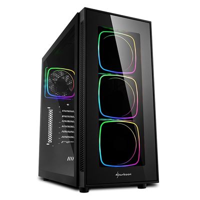 Sharkoon TG6 RGB Cristal Templado USB 3.1 Negra - Imagen 2