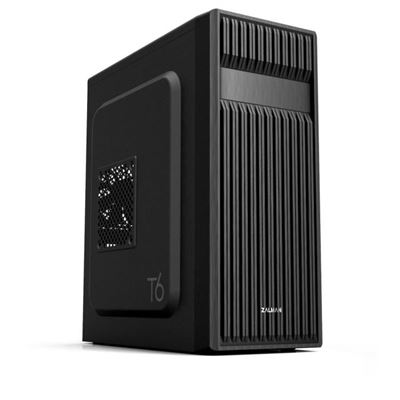 Zalman Negro T6 - Carcasa Sin Fuente De Alimentación - Torre Central - Formato Atx