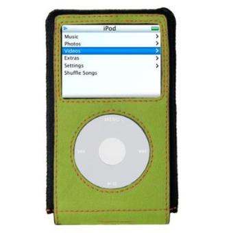 XtremeMac MicroGlove for iPod video - Black/Green - 1