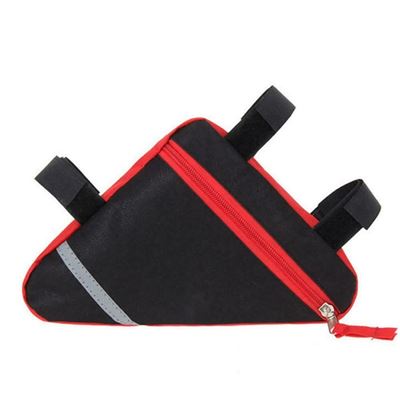 Bolsa Para Bicicleta Oem Alforja De Bici Ajustable Negro Y Rojo