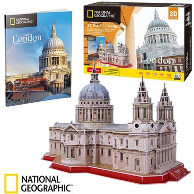 Puzzle 3D Catedral San Pablo, Puzzles 3D niños, Maquetas para Montar Adultos, Rompecabezas Niños, Puzzles 3D, Puzles 3D Adulto, Juegos De Montar, 107 Piezas, 170 Min