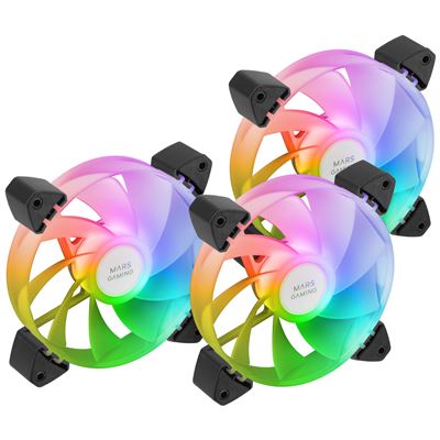Mars Gaming Negro Ventilador Mf3ar Argb 3X 120Mm - Imagen 2