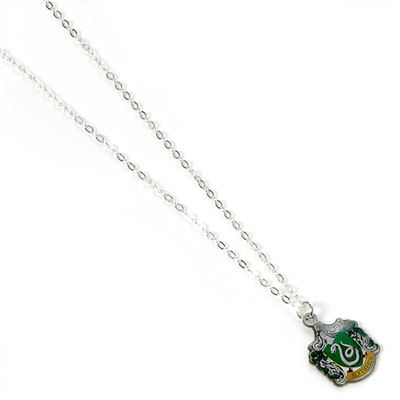 Colgante Harry Potter Escudo Slytherin Baã±o De Plata