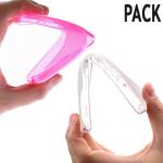 WoowCase - Funda Silicona [ iPhone 6 6S ] pack [ Rosa + Transparente Mate ] Carcasa Case TPU Gel Flexible