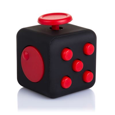 Fidget Cube Anti Estrés Dam Con 6 Módulos Relajantes Negro