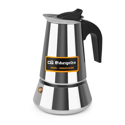 Cafetera Italiana Orbegozo Kfi460 4 Tazas Inox