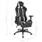 Silla de escritorio vidaXL Racing con reposapiés Blanca_2