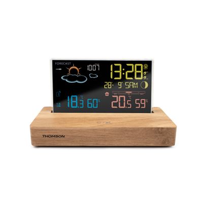 Estacion Meteorologica Con Sonda Inalambrica Y Despertador Thomson Ct610