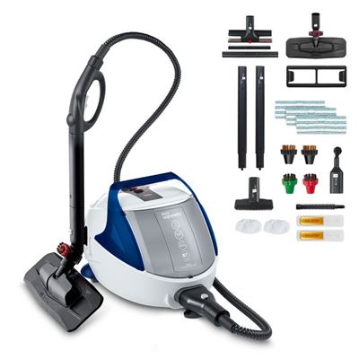 Limpiador A Vapor Polti Vaporetto Pro 100 Eco Power Caldera Alta Presión Hasta 5,5 Bar Azul