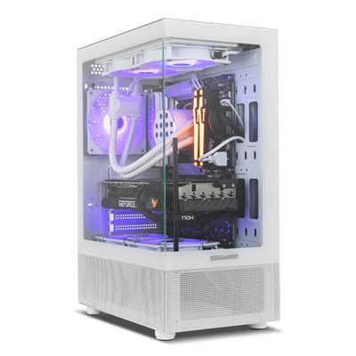 Nox Hummer Vision Midi Tower Cristal Templado USB 3.0 Blanca - Imagen 2