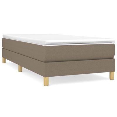 Vidaxl Gris Estructura De Cama Box Spring Tela Taupe 80X200cm 15,4Kg