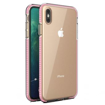 Funda Spring en Gel TPU con Marco de Color Rosa Claro para ... Смартфон apple iphone xs 64gb space grey (mt9e2ru/a).