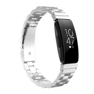 Pulsera Acero Stainless Lux + Herramienta Fitbit Inspire / Inspire Hr Silver