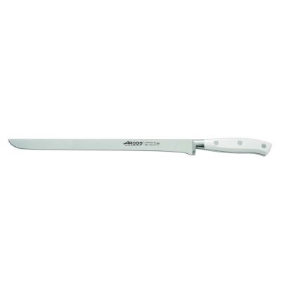 Cuchillo Jamonero Arcos Riviera Blanc 231124 De Acero Nitrum, Con Mango De Polioximetileno Y Hoja De 30 Cm En Estuche