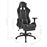 Silla de escritorio vidaXL Racing con reposapiés Gris_2