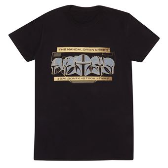 Camiseta de Manga Corta The Mandalorian Row of Helmets XXL Negro - 1