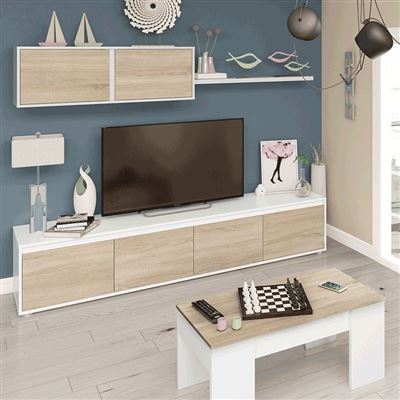 Mueble Mesa centro elevable Cemento 