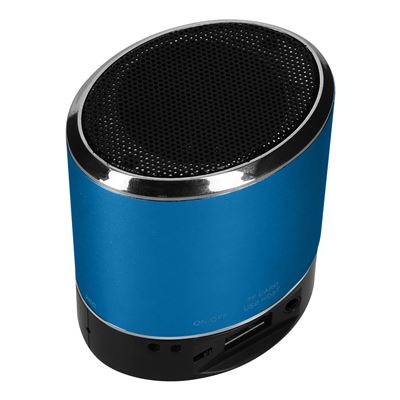 Mini Altavoz Bluetooth Venus Bajo Potente Metalizado - Azul