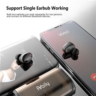 expandir evaporación traducir Auriculares inalámbricos Bluetooth Arbily T8 con micrófono negro -  Auriculares - Los mejores precios | Fnac