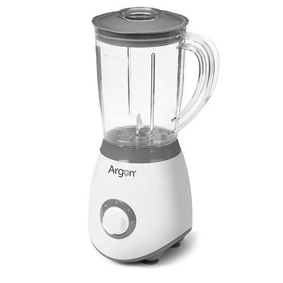 Batidora De Vaso Argón Blanca Cuchillas De Acero Inoxidable 350w De Potencia Y 1.5l De Capacidad Co:blanco