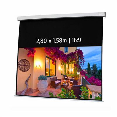 Pantalla De Proyección Eléctrica Kimex 2,80 X 1,58m Formato 16:9