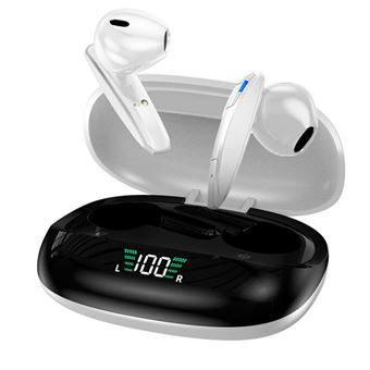 Auriculares inalámbricos Smartek TWS-P9S Micrófono Bluetooth 5.0 plata -  Auriculares por infrarrojos - Los mejores precios