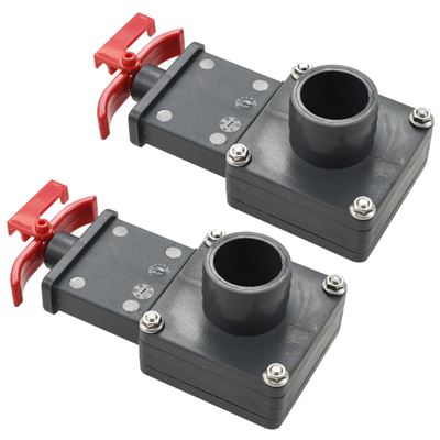Válvula Para Piscina 2 Unidades 1,5"" Vidaxl