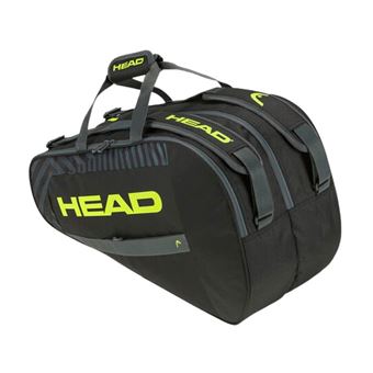 Paletero HEAD BASE Padel Bag M 2023 Negro y Amarillo - 1