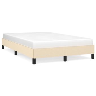 Estructura de cama de tela vidaXL color crema 120x200cm - 1