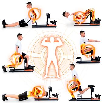 Máquina Multiestación Gridinlux Sentadillas Abdominales Flexiones