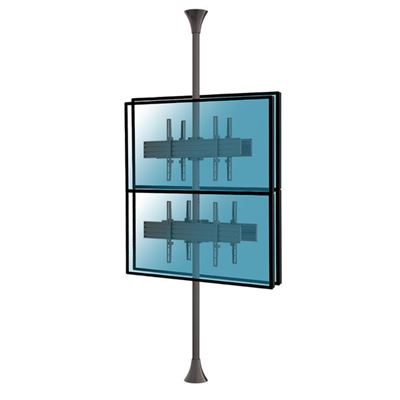 Soporte De Suelo-techo Para 4 Televisores 32""-75"" Vesa 600x400 Max