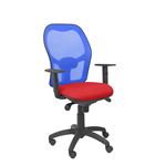 Silla de oficina ergonómica Piqueras y Crespo Modelo Jorquera tejido Bali rojo 1