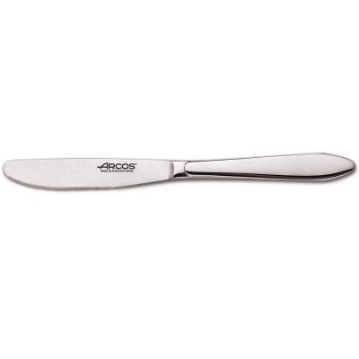 Cuchillo De Almuerzo Arcos Berlín 560200 Monoblock De Una Pieza De Acero Inoxidable 18/10, Espeso R 3 Mm Y Hoja De 8.5 Cm En Caja