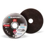 Disco de corte Blaupunkt BP-CW-SSS5125 - Para metal y acero inoxidable - 125 x 1 x 22,23 mm - Grosor 1 mm</br>