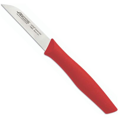 Cuchillo Mondador Arcos Nova Rojo Hoja 80 Mm