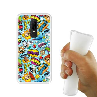 Funda Hapdey Transparente OnePlus 6 diseño burbujas cómicas 5 TPU - y carcasas para teléfono móvil - Los mejores precios | Fnac