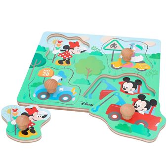 Puzle madera botones Mickey Disney baby by WOOMAX