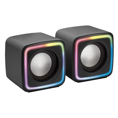 Mars Gaming Negro Altavoces Gaming Rgb Compactos Mscube, Procesador Sonido Dsp 8W,
