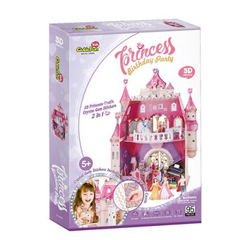 Puzzle 3D Princess Birthday Party - Casa De Muñecas para Niñas Infantil, 3D Casas De Muñecas 95 Piezas, 524 Pegatinas de Cristal, 5 Años Más, Puzzle, Los mejores precios | Fnac