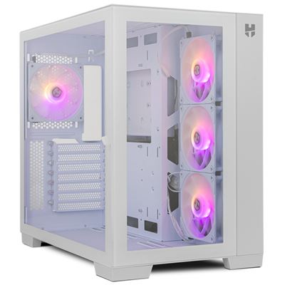 Nox Hummer Astra ARGB Cristal Templado USB 3.0 Blanca - Imagen 2