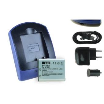 Baterìa + Cargador (USB/Coche/Corriente) NP-BG1/FG1 para Sony Cyber-shot DSC-W275, W290, W300