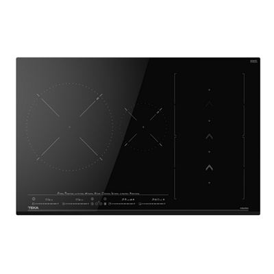 Placa De Inducción Teka Slide Izs 86630 Mst Bk 4 Zonas 80cm 7200w Negro