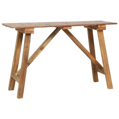 Vidaxl Mesa Consola Madera Maciza Reciclada 130X40x80 Cm