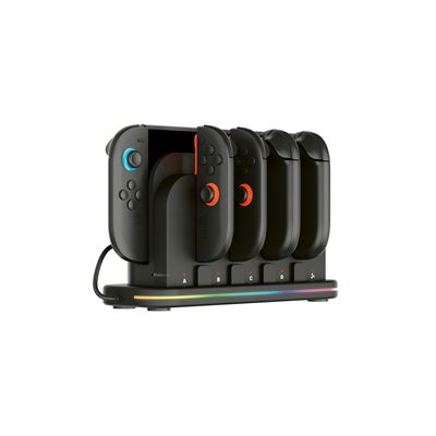 Estación Multigarga Rgb Para 4 Joy-con Nintendo Switch Y Switch 2 Nacon