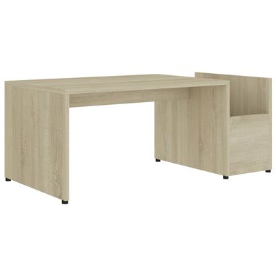 Vidaxl Mesa De Centro De Aglomerado Roble Sonoma 90X45x35cm