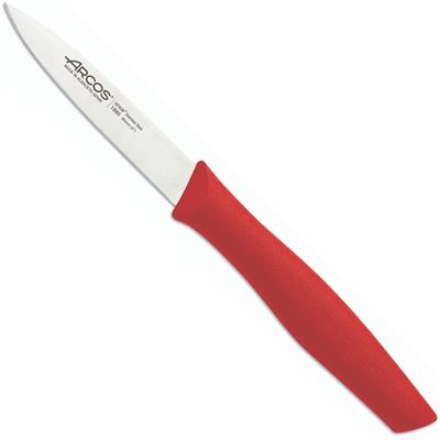 Cuchillo Mondador Arcos Nova Rojo Hoja 85 Mm